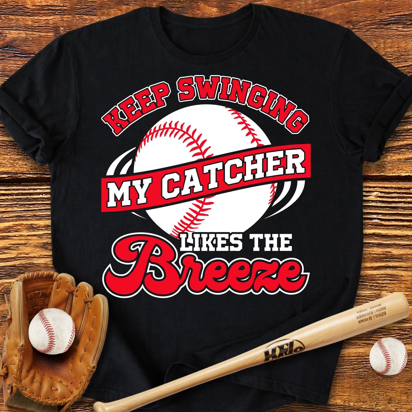 Catcher Mom Grandma T-shirt - HomeRun PrintsT-Shirt
