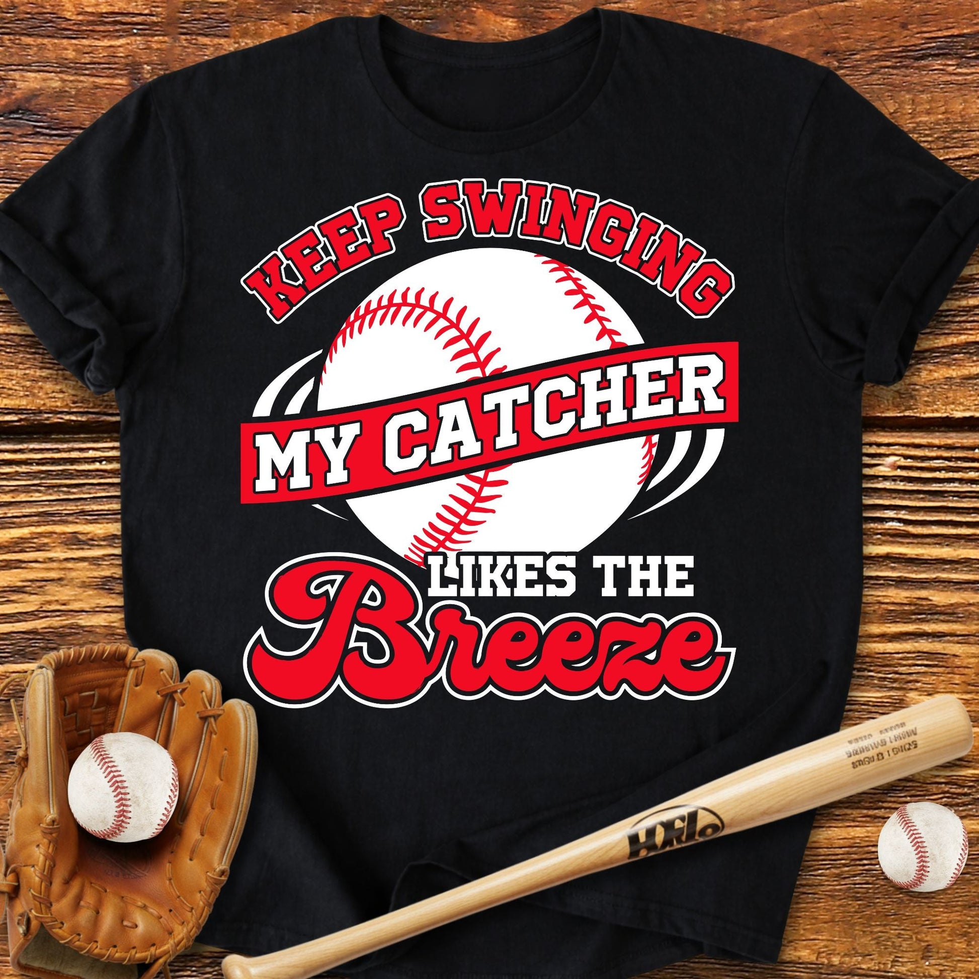 Catcher Mom Grandma T-shirt - HomeRun PrintsT-Shirt