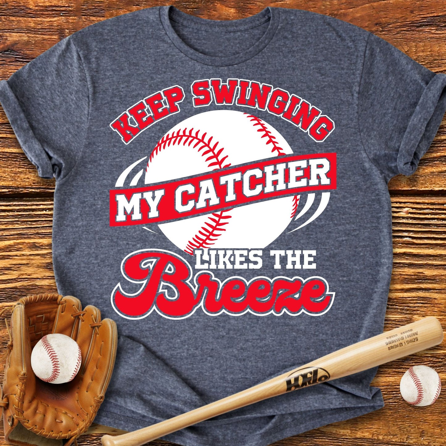 Catcher Mom Grandma T-shirt - HomeRun PrintsT-Shirt