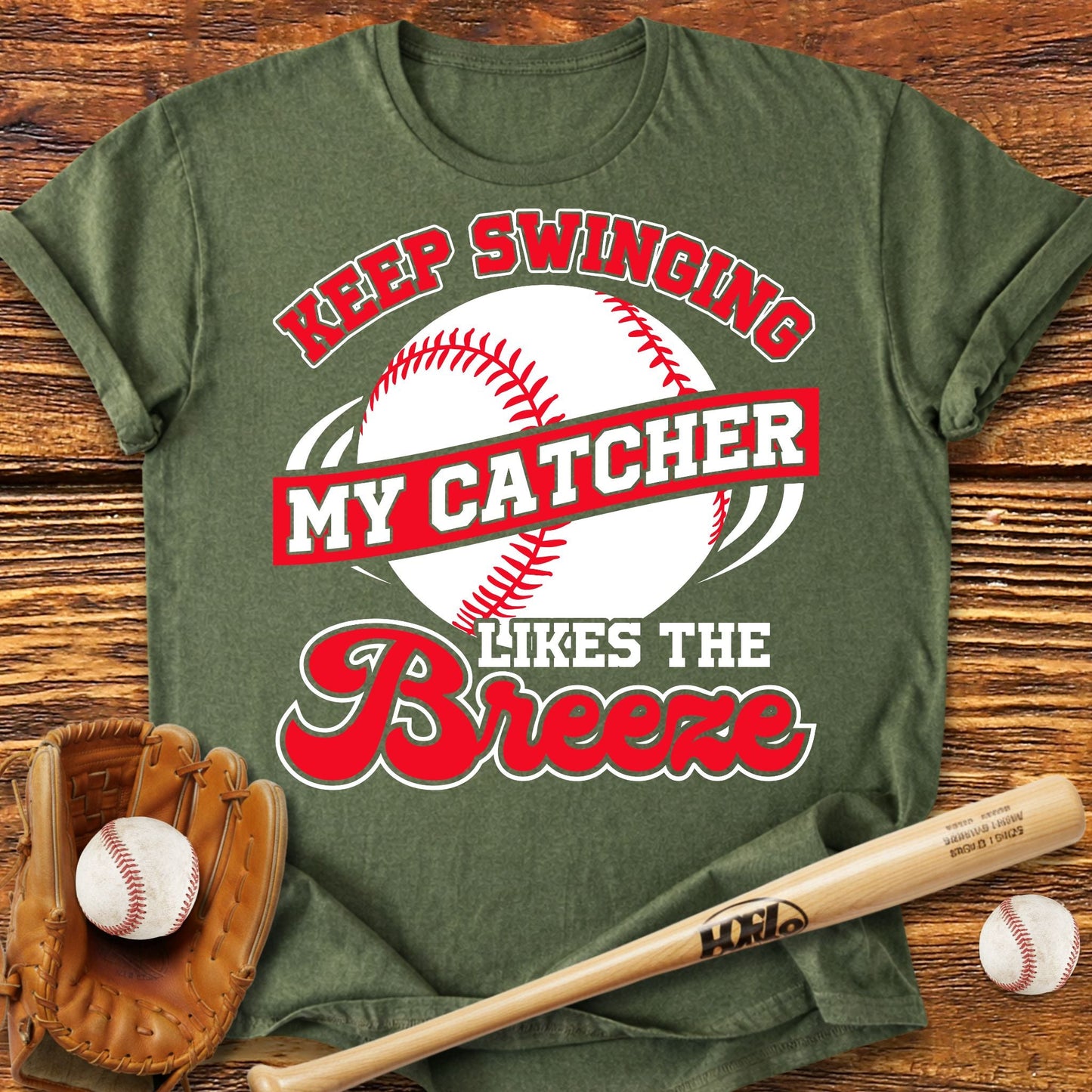 Catcher Mom Grandma T-shirt - HomeRun PrintsT-Shirt