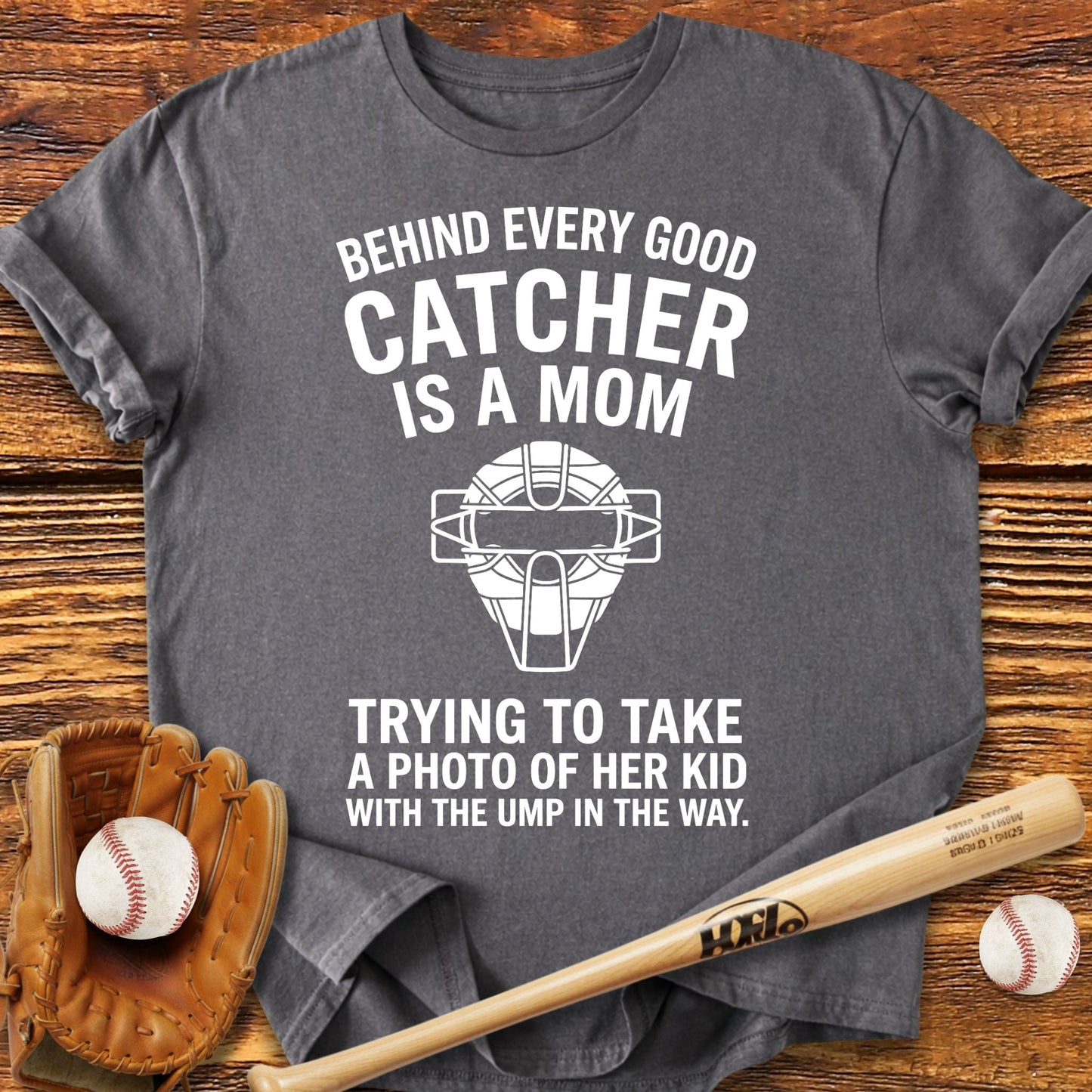 Catcher Mom T-Shirt - HomeRun PrintsT-Shirt