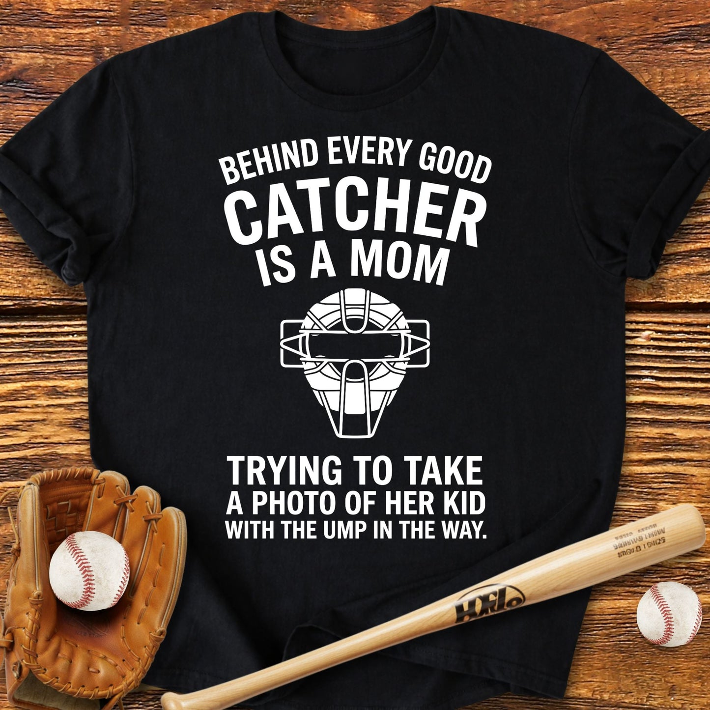 Catcher Mom T-Shirt - HomeRun PrintsT-Shirt