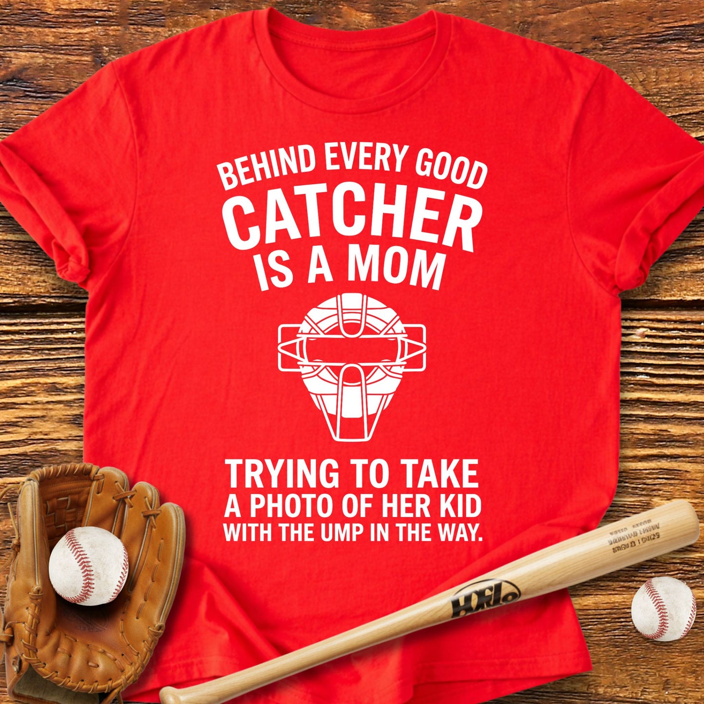 Catcher Mom T-Shirt - HomeRun PrintsT-Shirt