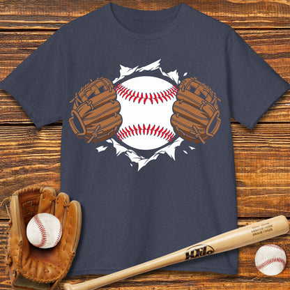 Catcher Super Hero Kids T-shirt - HomeRun PrintsKids clothes