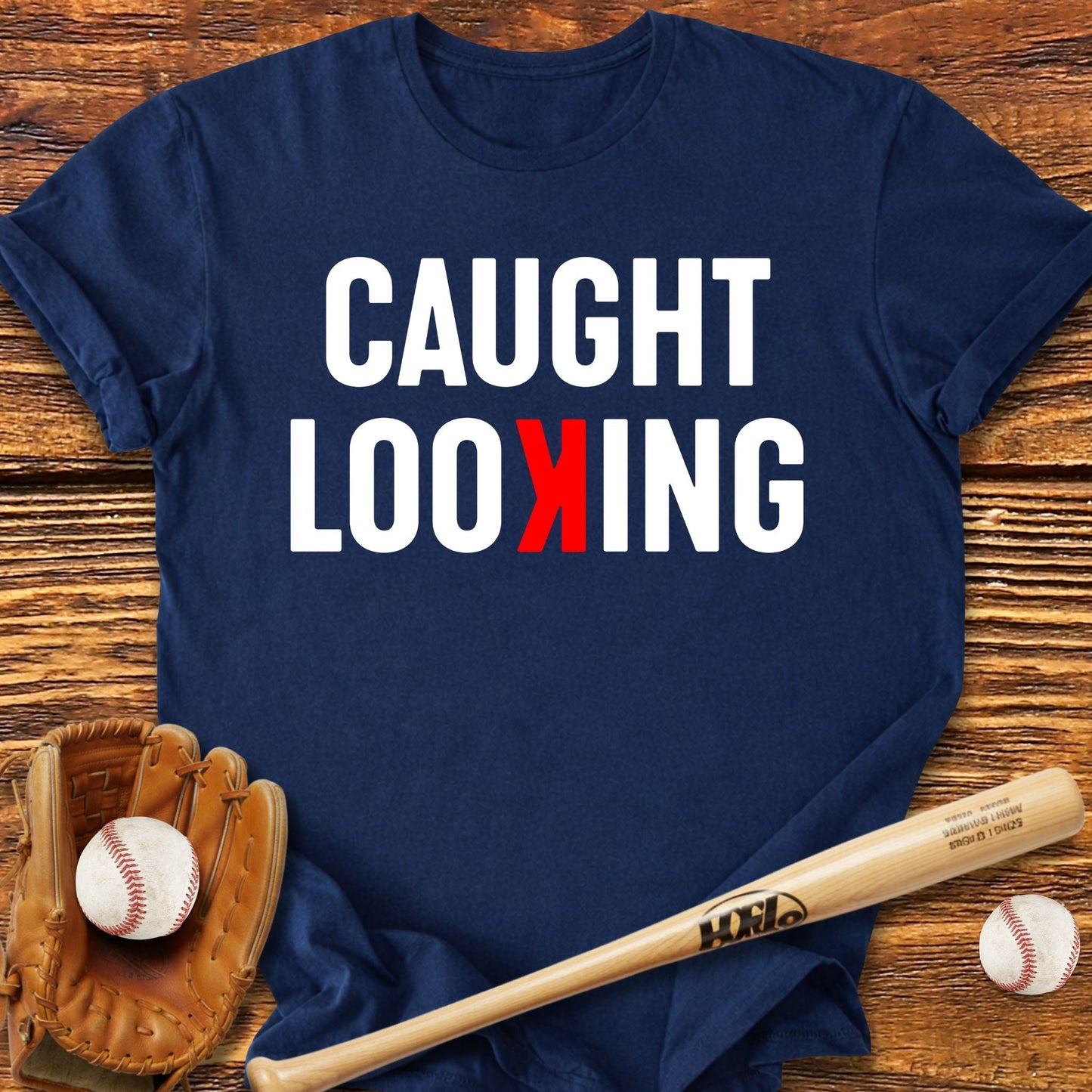 Caught Looking T-Shirt - HomeRun PrintsT-Shirt