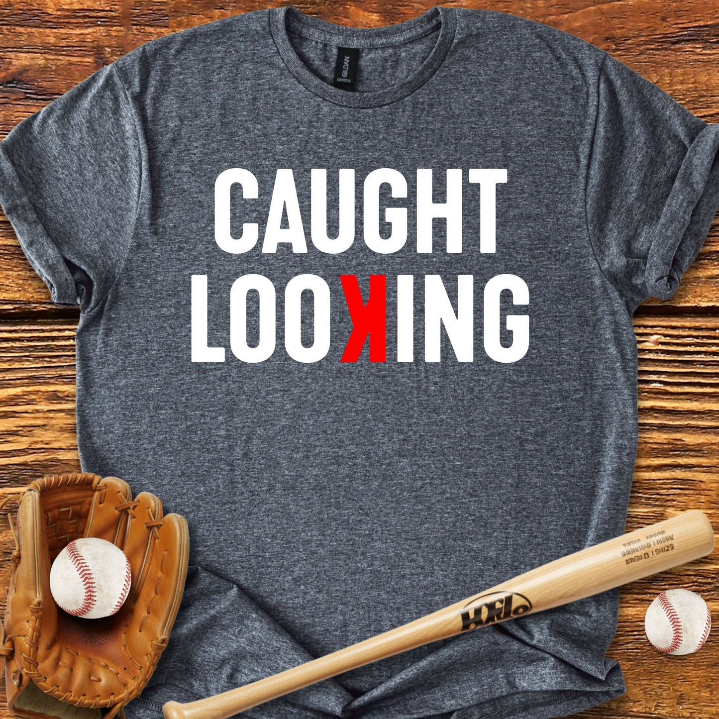 Caught Looking T-Shirt - HomeRun PrintsT-Shirt
