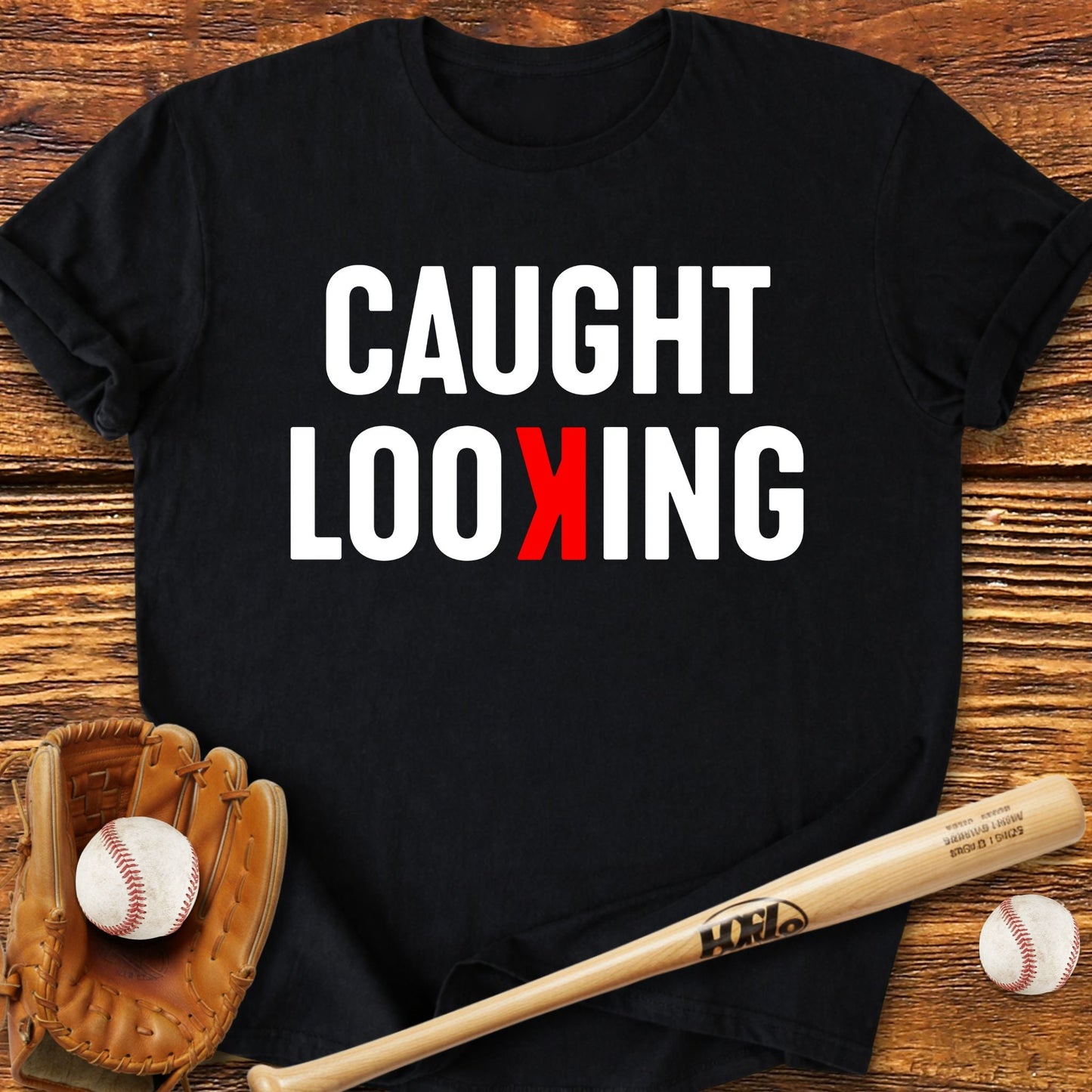 Caught Looking T-Shirt - HomeRun PrintsT-Shirt