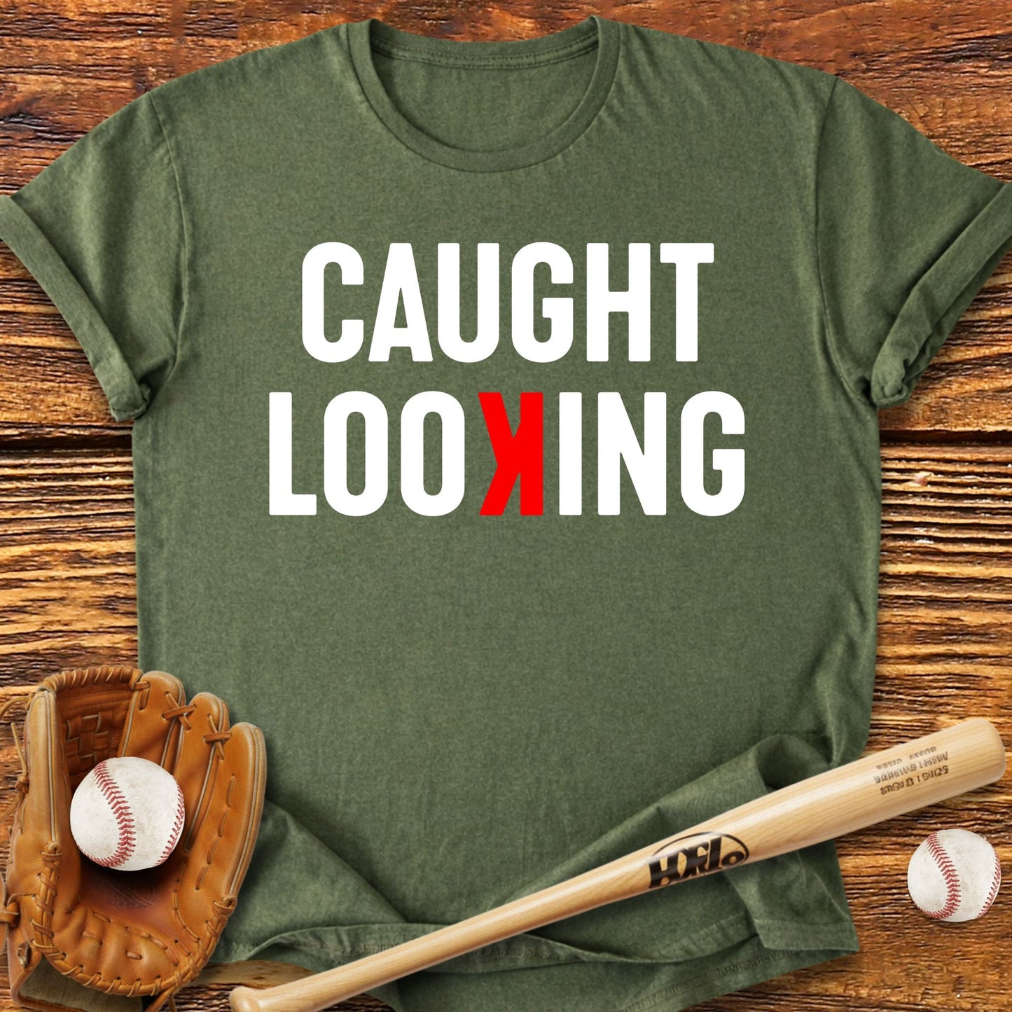 Caught Looking T-Shirt - HomeRun PrintsT-Shirt