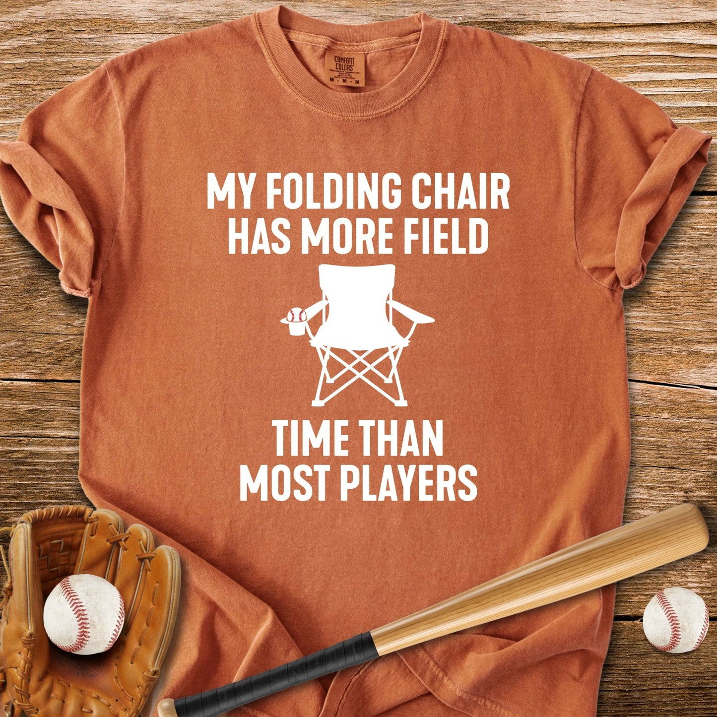 Chair Logs The Most Innings - HomeRun PrintsComfort Colors