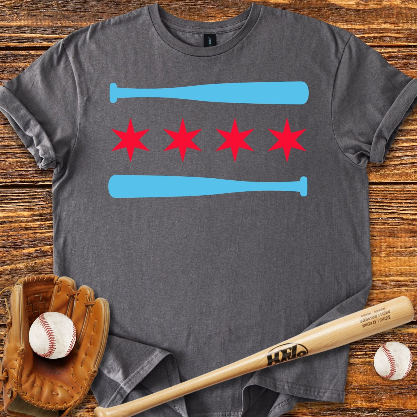 Chicago Baseball Chi T-shirt - HomeRun PrintsT-Shirt