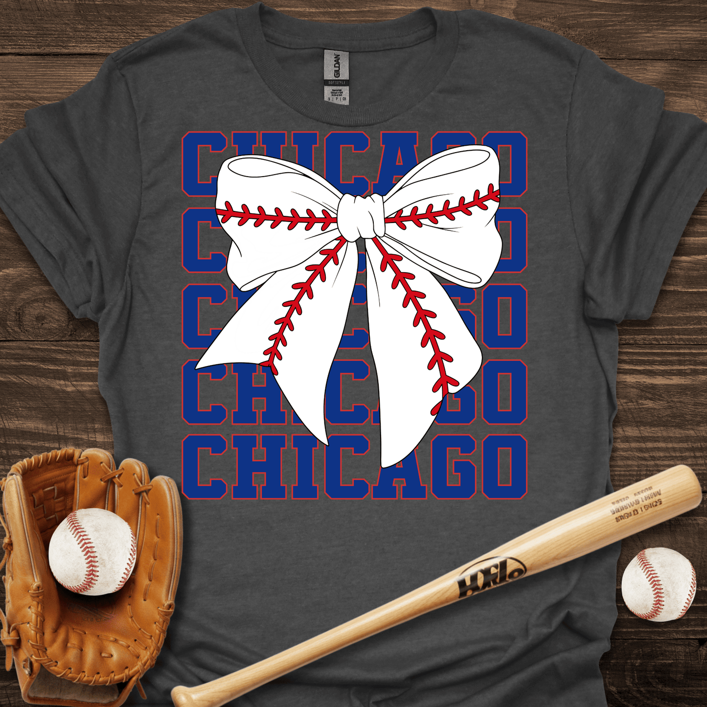 Chicago Coquette Baseball T-Shirt - HomeRun PrintsT-Shirt