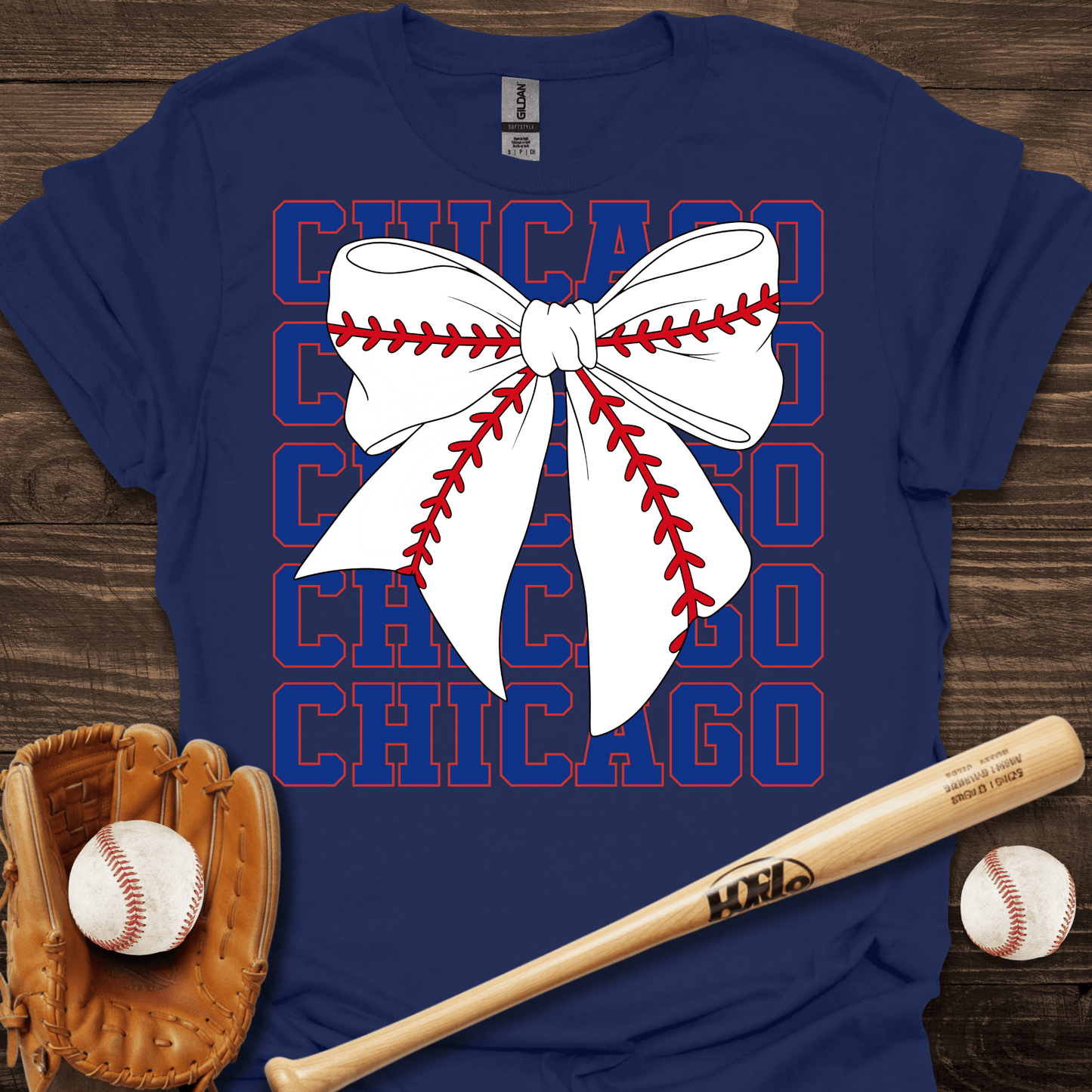 Chicago Coquette Baseball T-Shirt - HomeRun PrintsT-Shirt