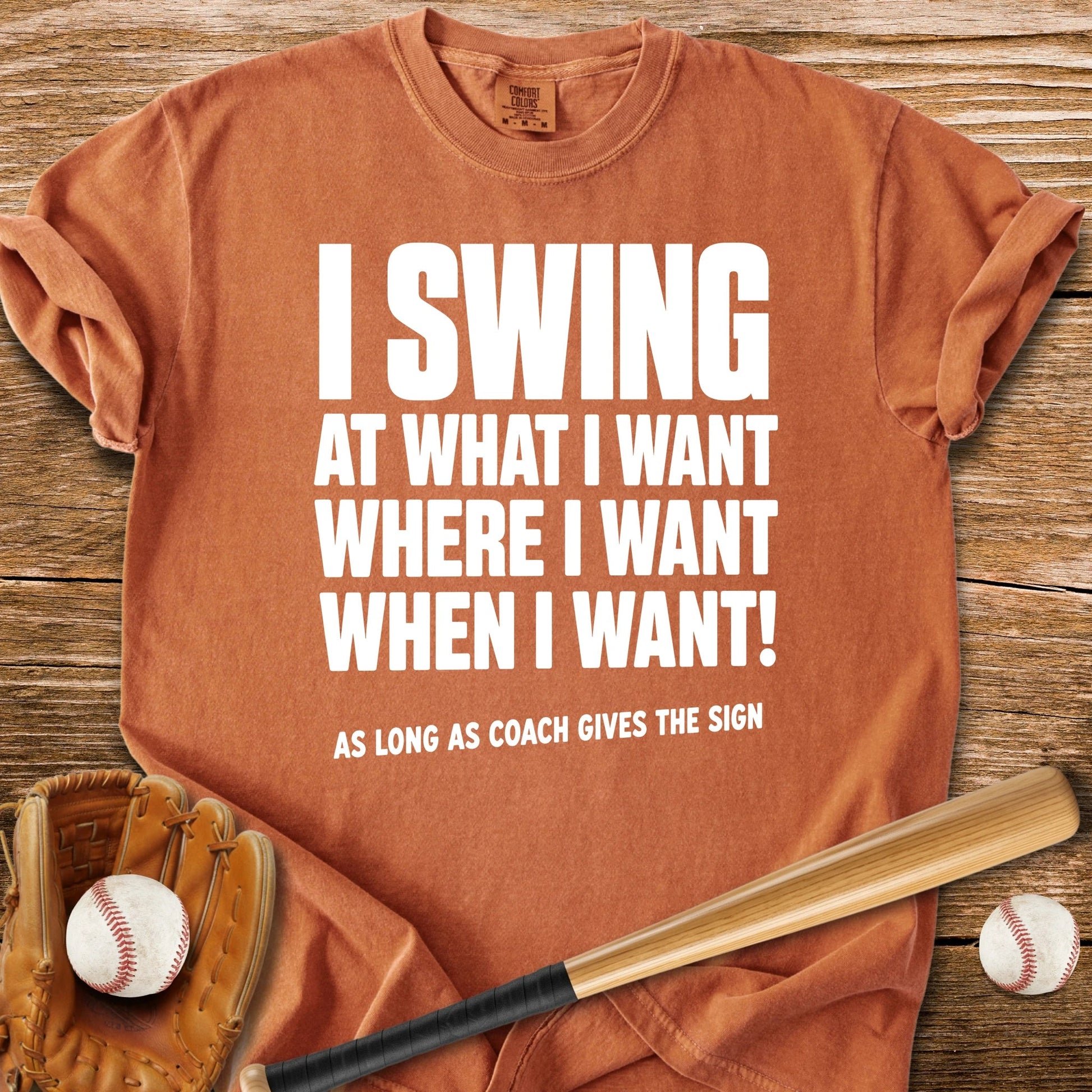 Coach Gives The Sign - HomeRun PrintsComfort Colors