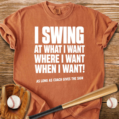 Coach Gives The Sign - HomeRun PrintsComfort Colors
