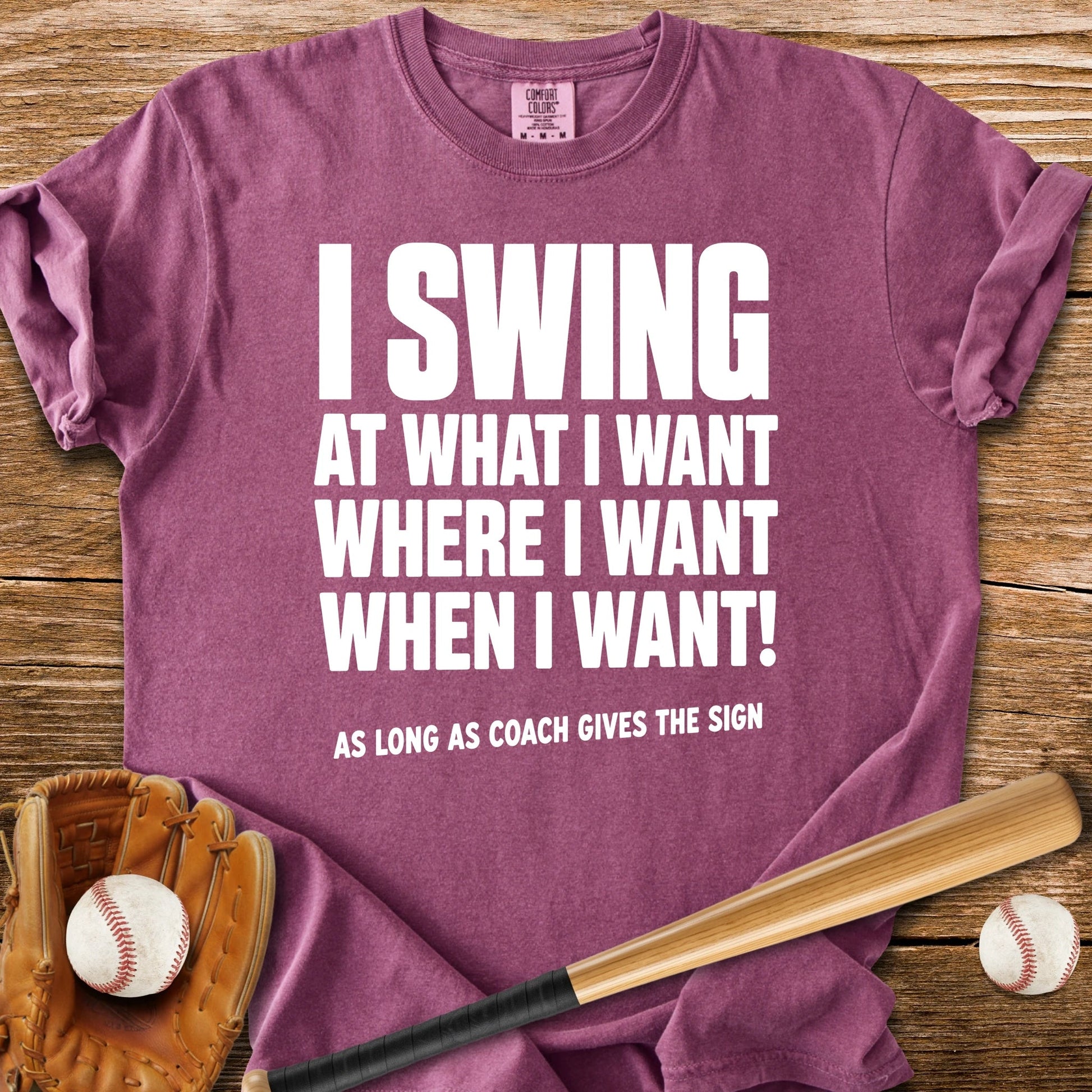 Coach Gives The Sign - HomeRun PrintsComfort Colors