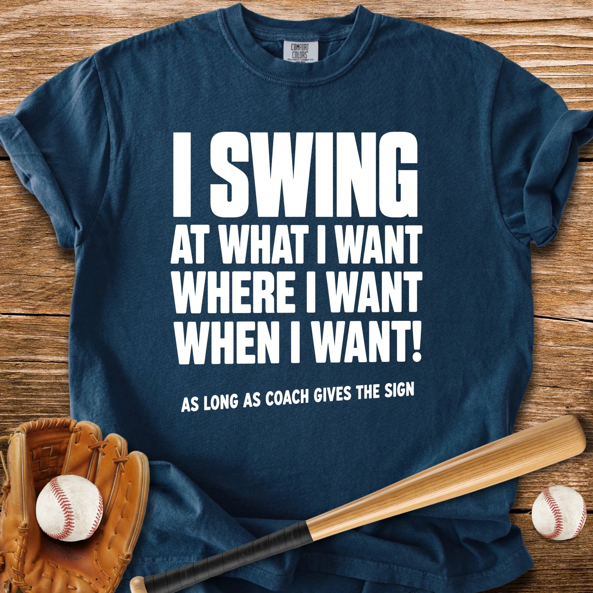Coach Gives The Sign - HomeRun PrintsComfort Colors