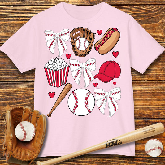Coquette Bow Kids T-Shirt - HomeRun PrintsKids clothes