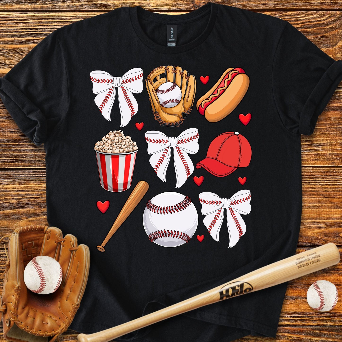 Coquette Bow T-Shirt - HomeRun PrintsT-Shirt