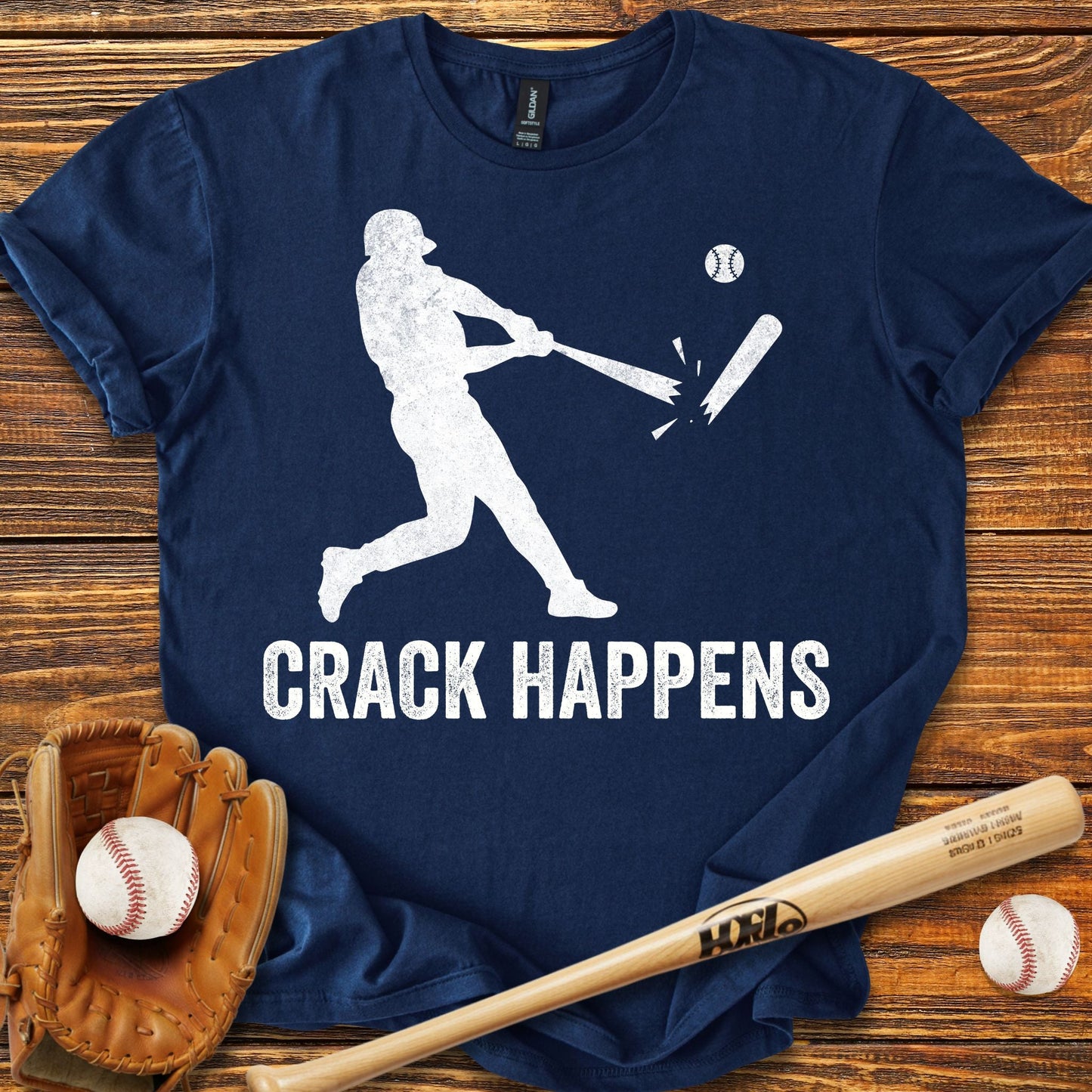 Crack Happens T-shirt - HomeRun PrintsT-Shirt