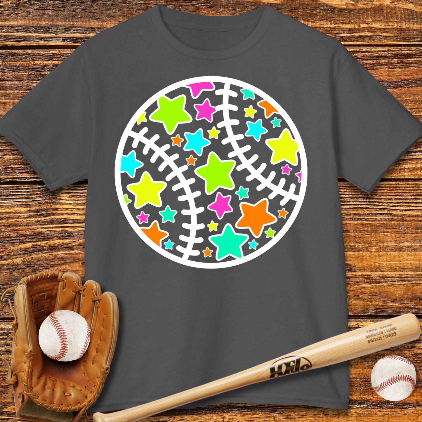 Cute Baseball Stars Kids T-shirt - HomeRun PrintsKids clothes