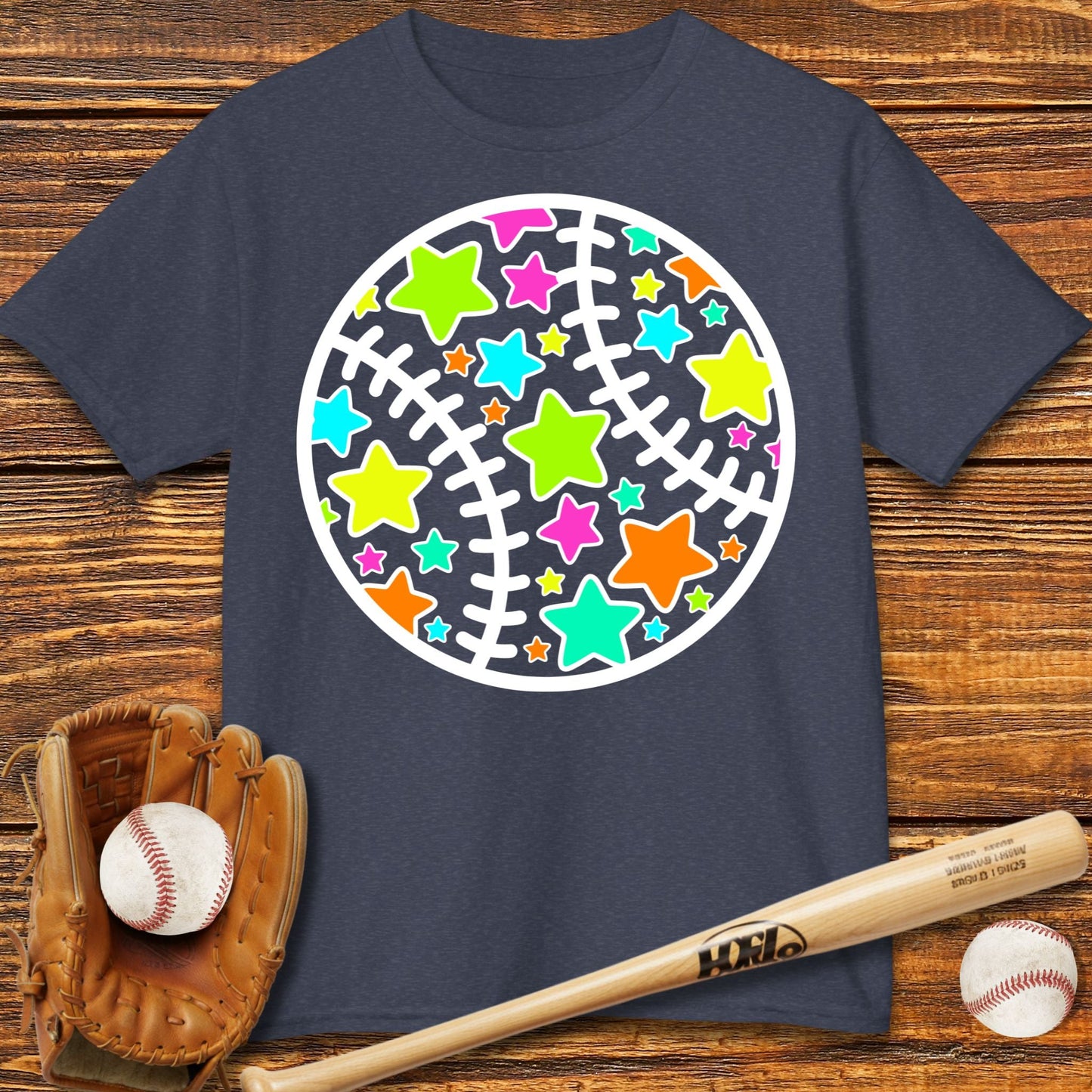 Cute Baseball Stars Kids T-shirt - HomeRun PrintsKids clothes