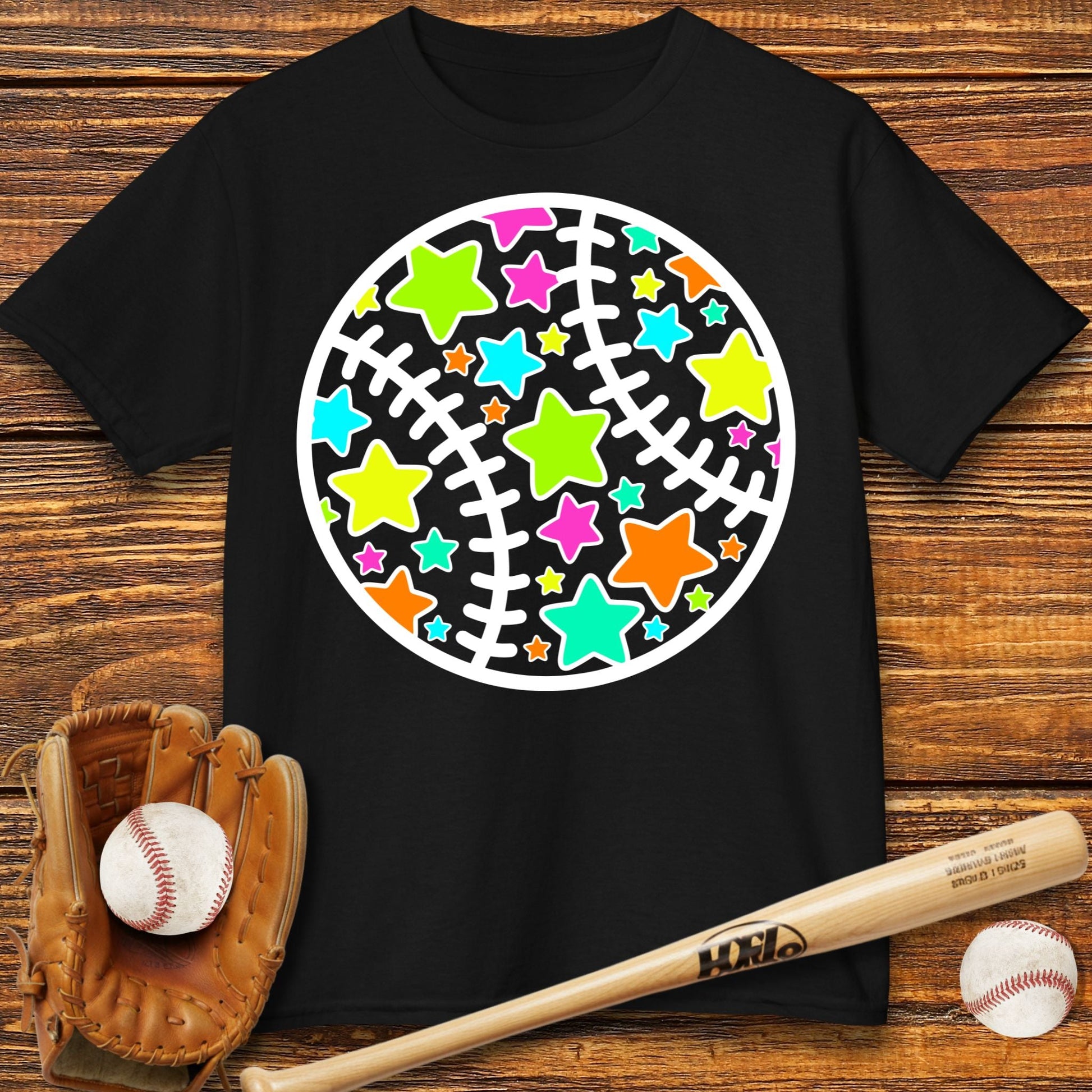 Cute Baseball Stars Kids T-shirt - HomeRun PrintsKids clothes