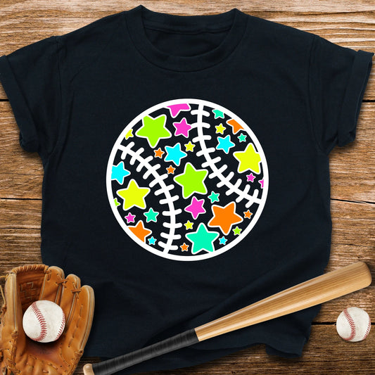 Cute Baseball Stars Youth Tee - HomeRun PrintsKids clothes