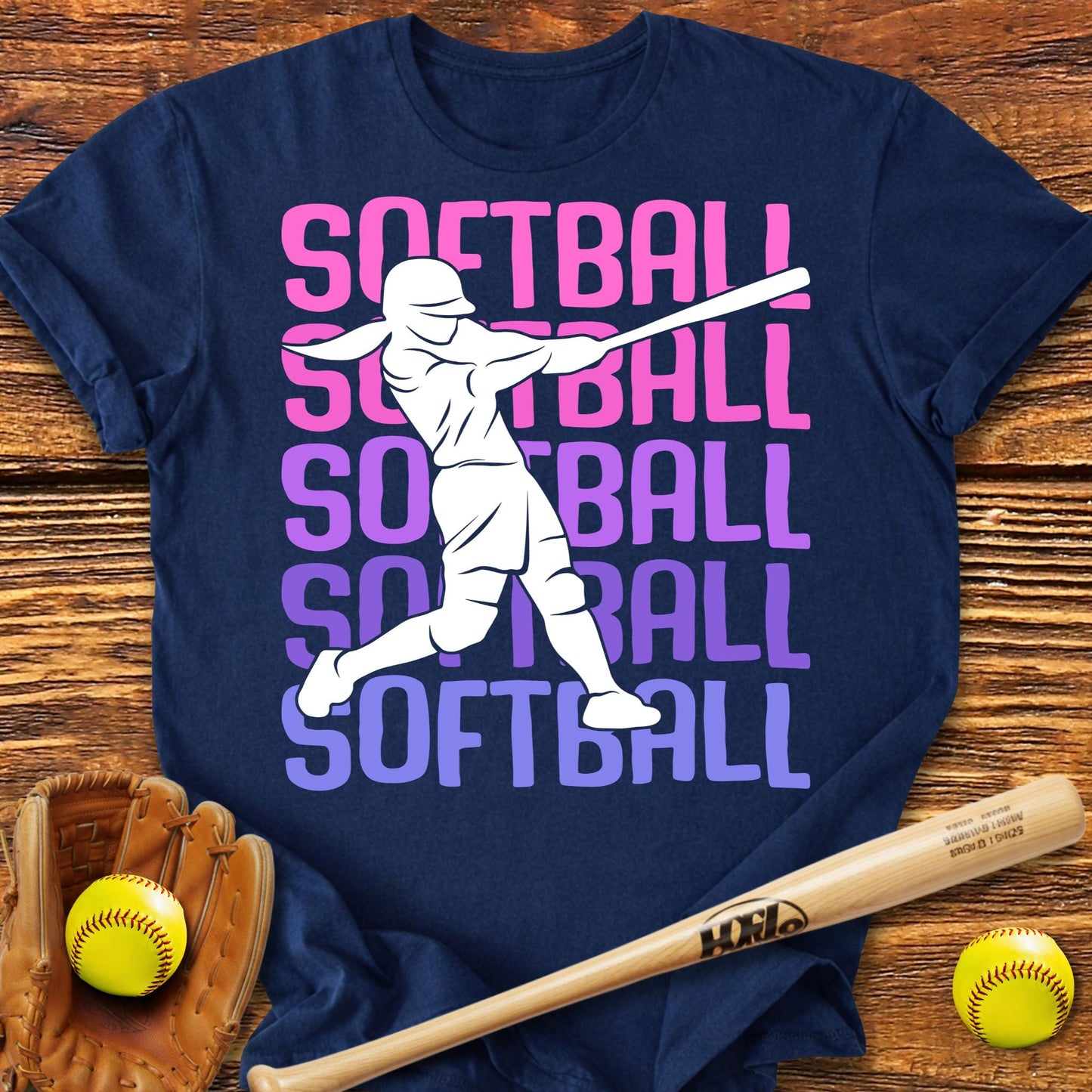 Cute Softball Adult T-Shirt - HomeRun PrintsT-Shirt
