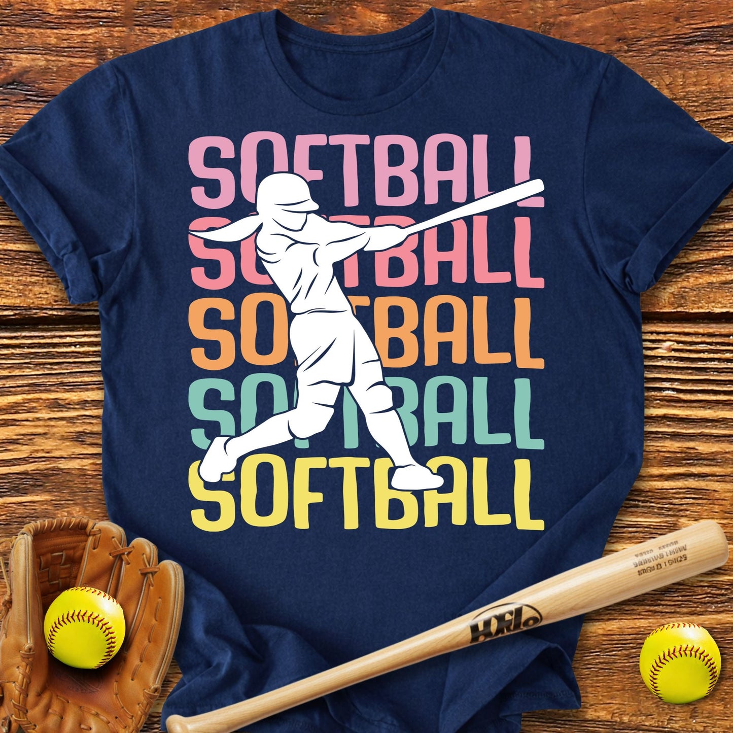 Cute Softball Adult T-Shirt - HomeRun PrintsT-Shirt