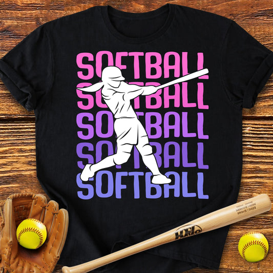 Cute Softball Adult T-Shirt - HomeRun PrintsT-Shirt