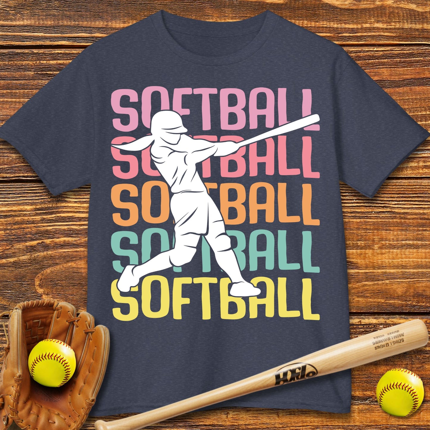 Cute Softball Kids T-shirt - HomeRun PrintsKids clothes