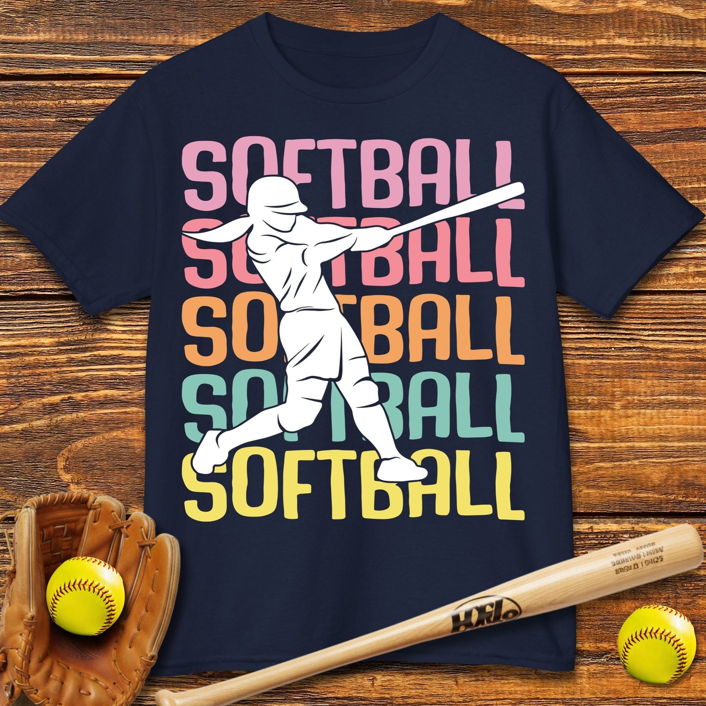 Cute Softball Kids T-shirt - HomeRun PrintsKids clothes