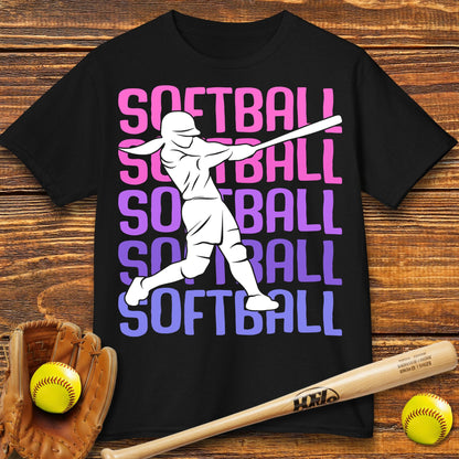 Cute Softball Kids T-shirt - HomeRun PrintsKids clothes