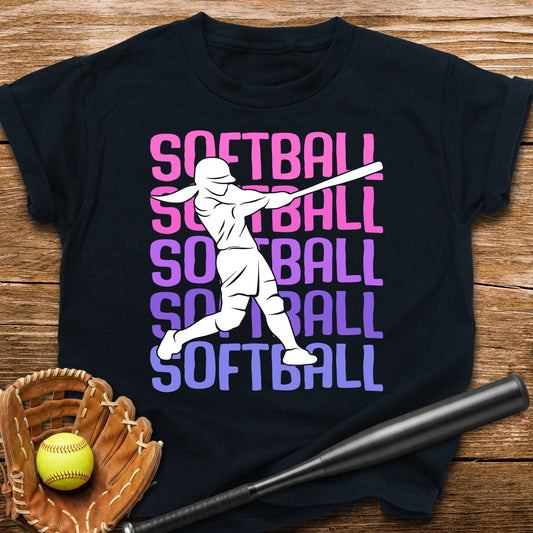 Cute Softball Youth Tee - HomeRun PrintsKids clothes