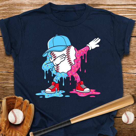 Dabbing Baseball Drip Youth Tee - HomeRun PrintsKids clothes