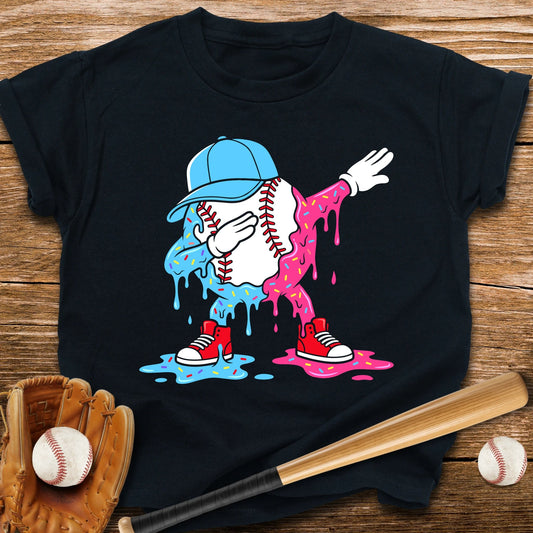 Dabbing Baseball Drip Youth Tee - HomeRun PrintsKids clothes