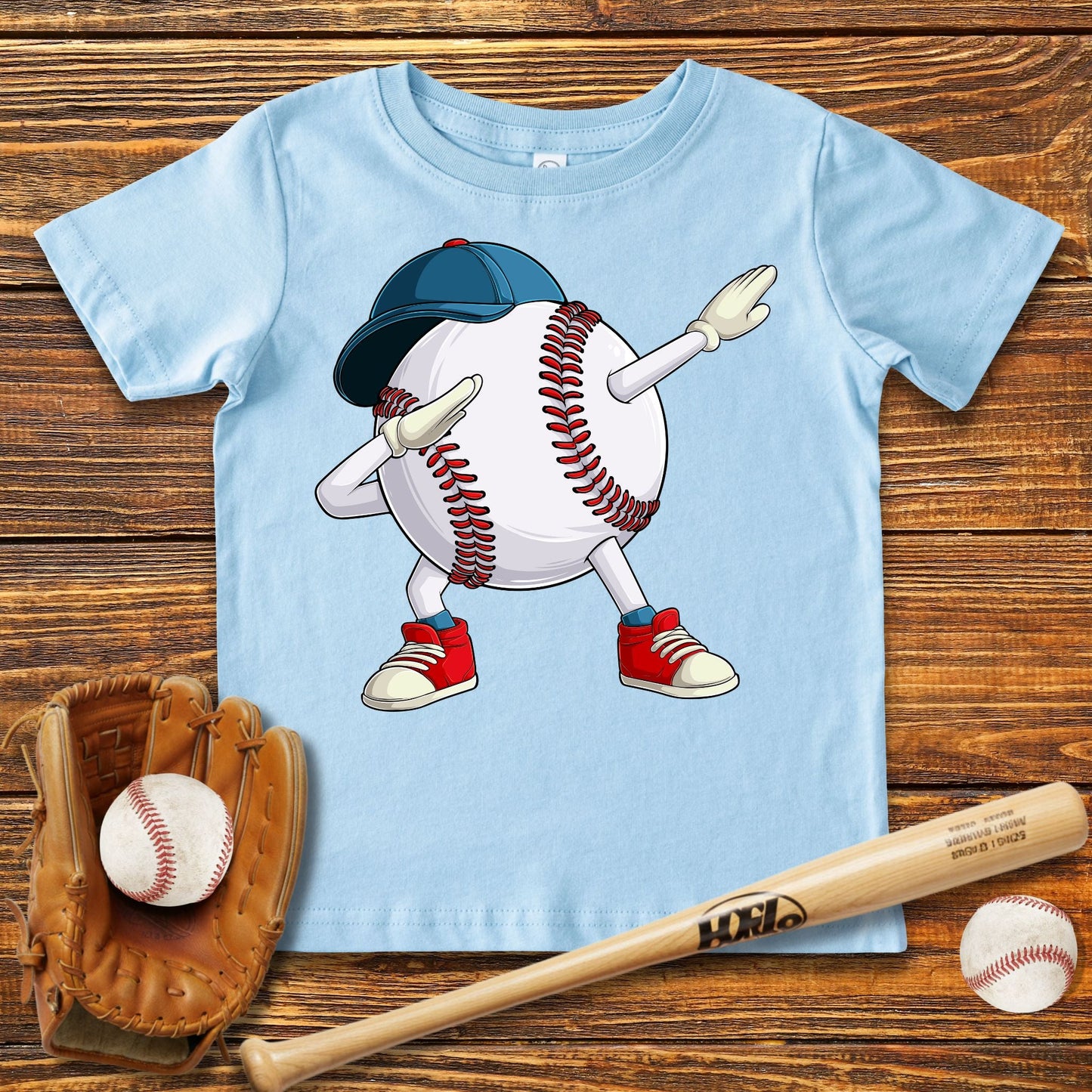 Dabbing Baseball Infant Baby Tee - HomeRun PrintsBaby T-Shirt
