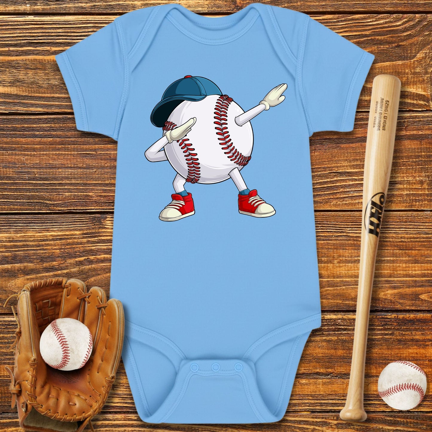 Dabbing Baseball Infant Bodysuit - HomeRun PrintsInfant Bodysuit