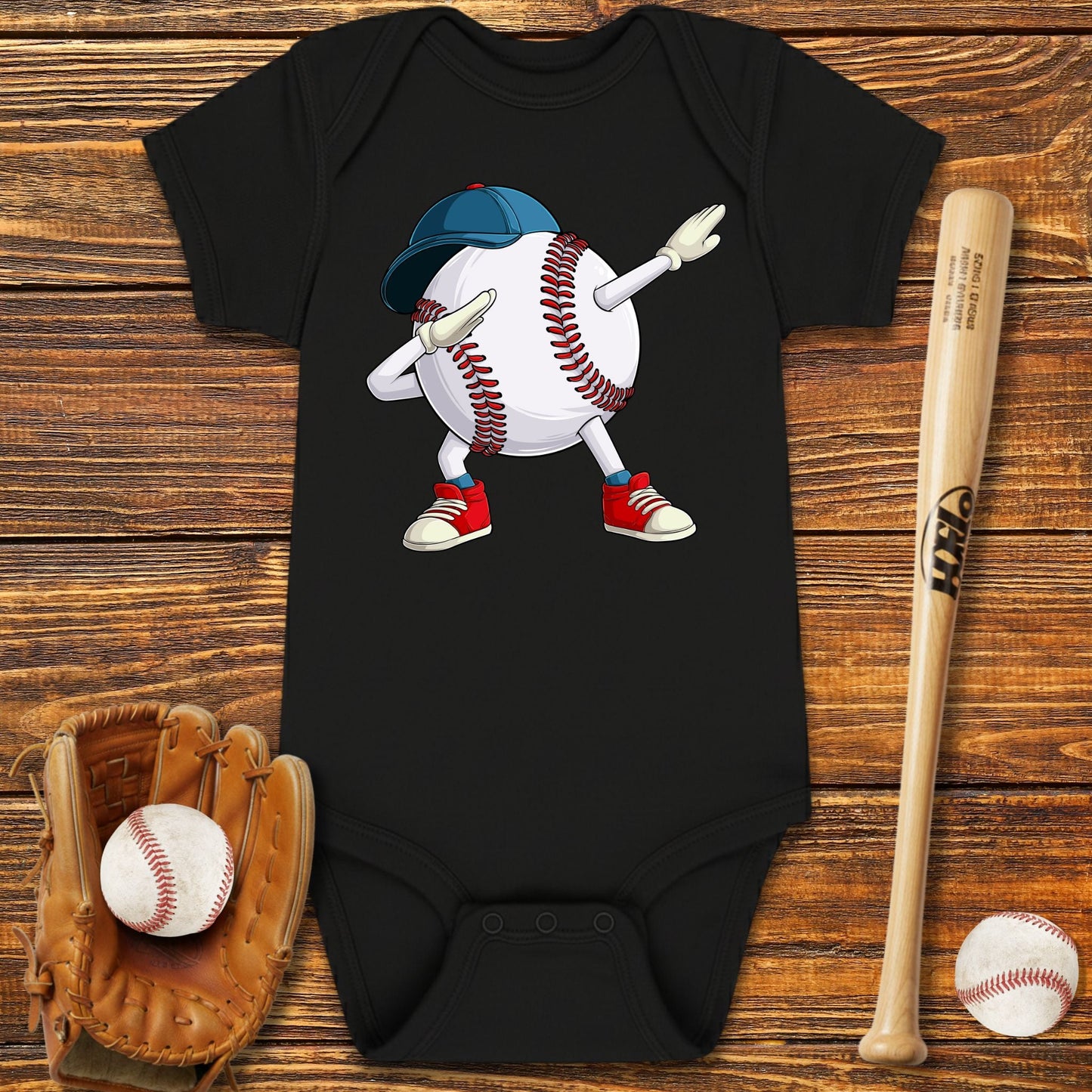 Dabbing Baseball Infant Bodysuit - HomeRun PrintsInfant Bodysuit