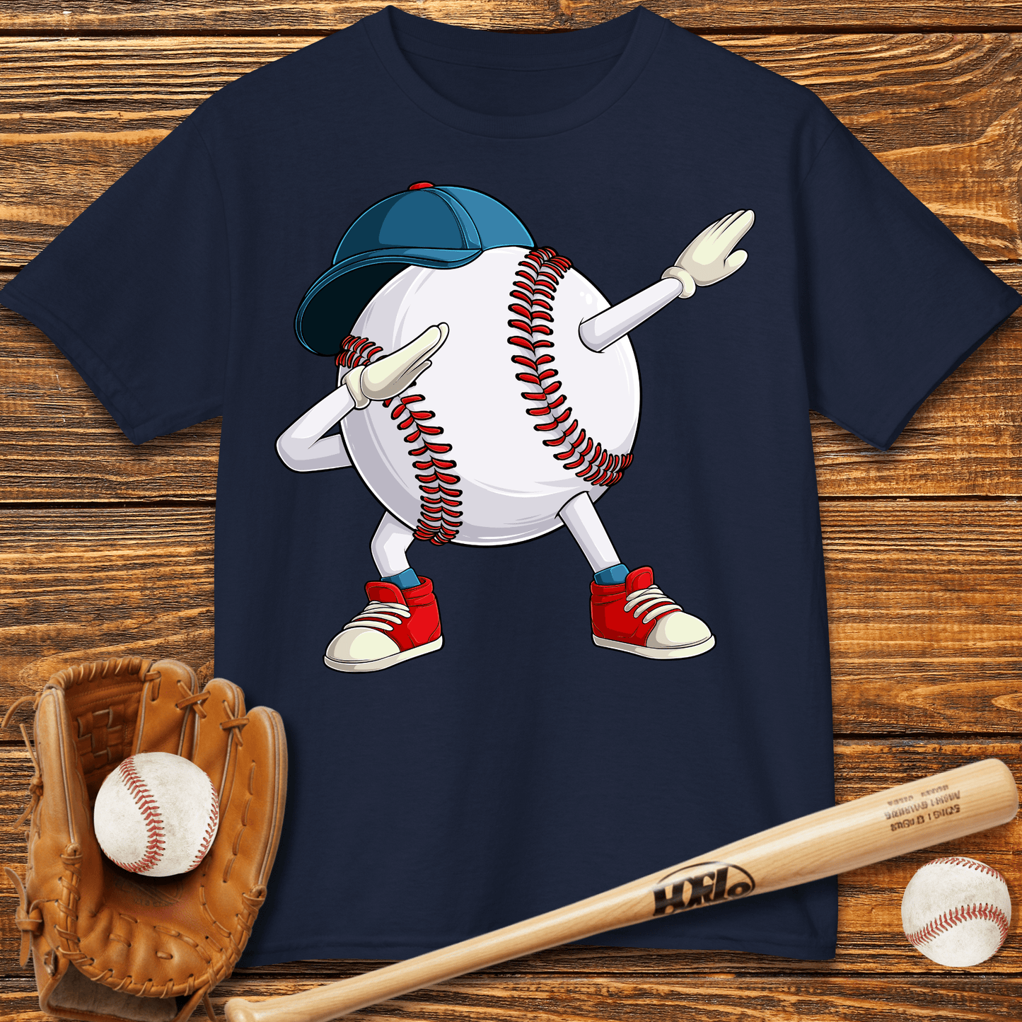 Dabbing Baseball Kids T-Shirt - HomeRun PrintsKids clothes