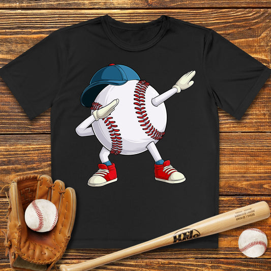 Dabbing Baseball Youth Athletic Tee - HomeRun PrintsAthletic Tee