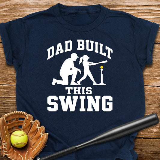 Dad Coached Her Swing Youth Tee - HomeRun PrintsKids clothes