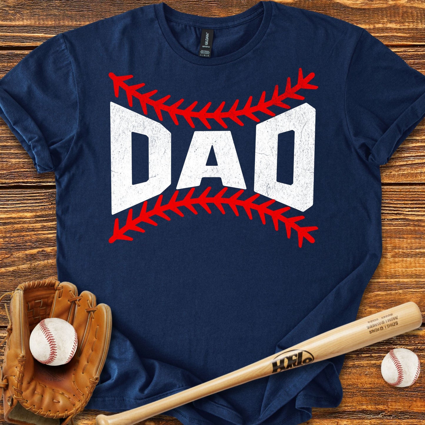 Dad Stitches T-Shirt - HomeRun PrintsT-Shirt