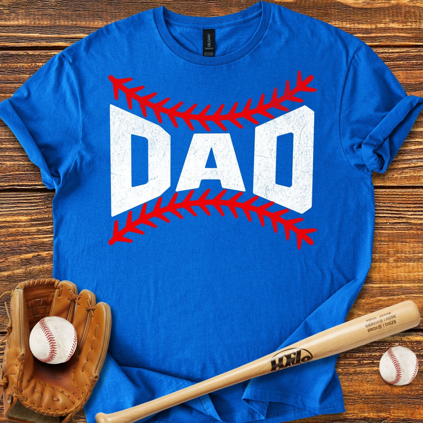Dad Stitches T-Shirt - HomeRun PrintsT-Shirt
