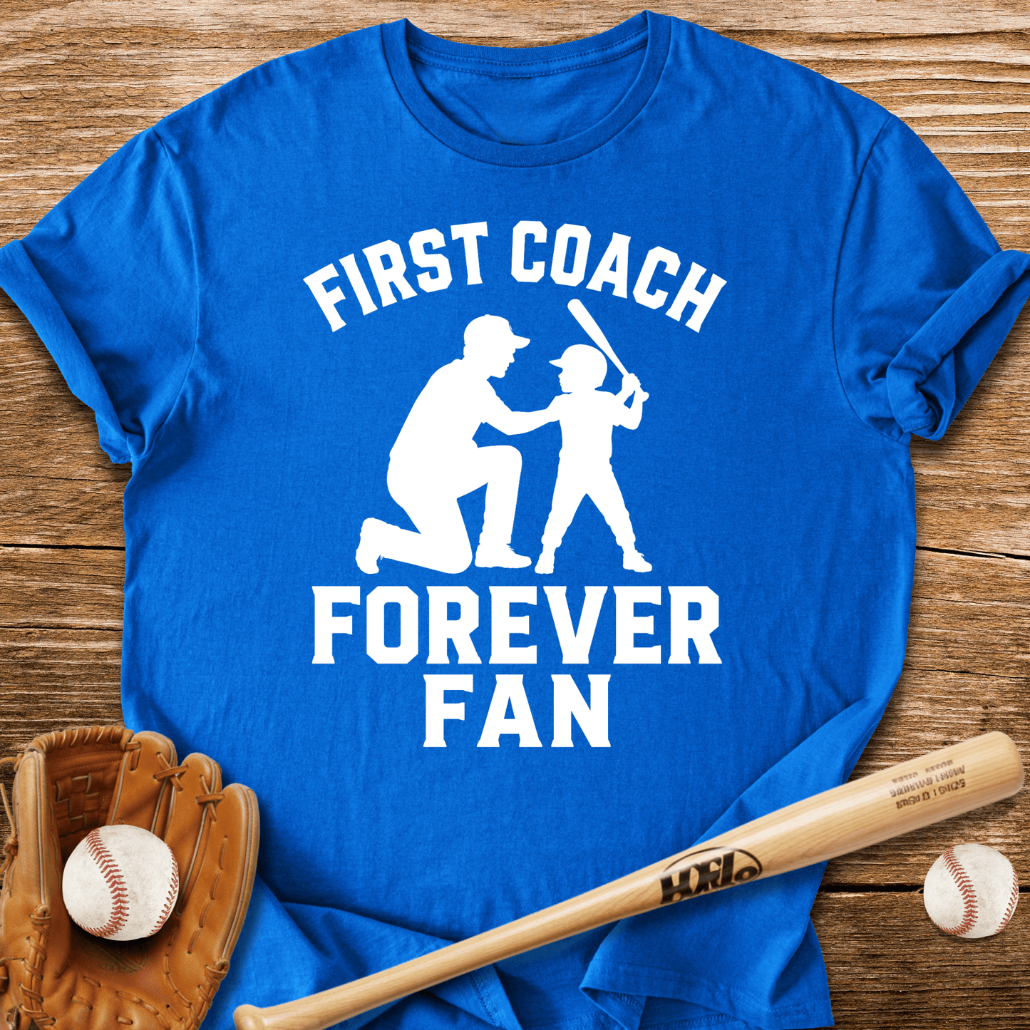Dad Taught Him First T-Shirt - HomeRun PrintsT-Shirt