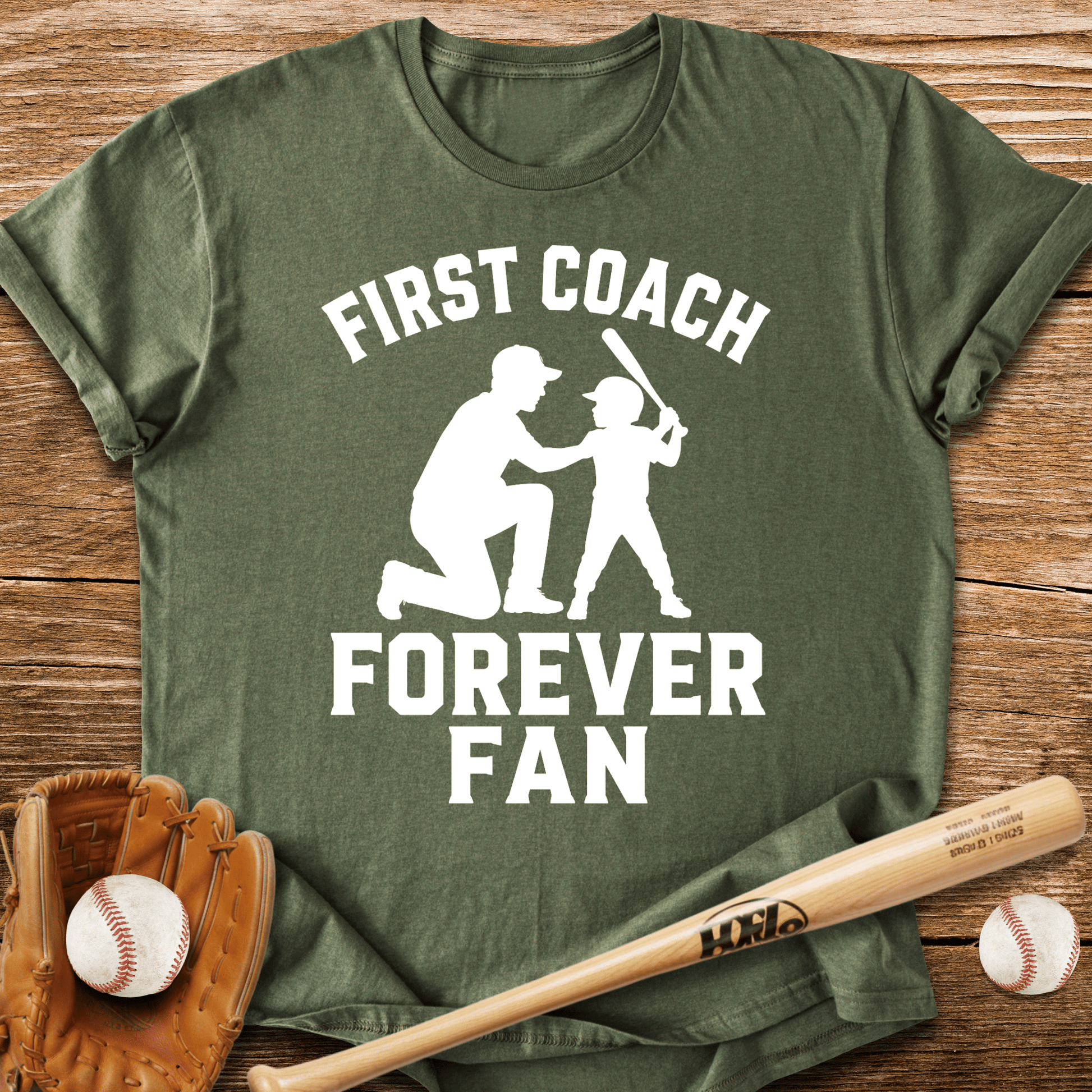 Dad Taught Him First T-Shirt - HomeRun PrintsT-Shirt