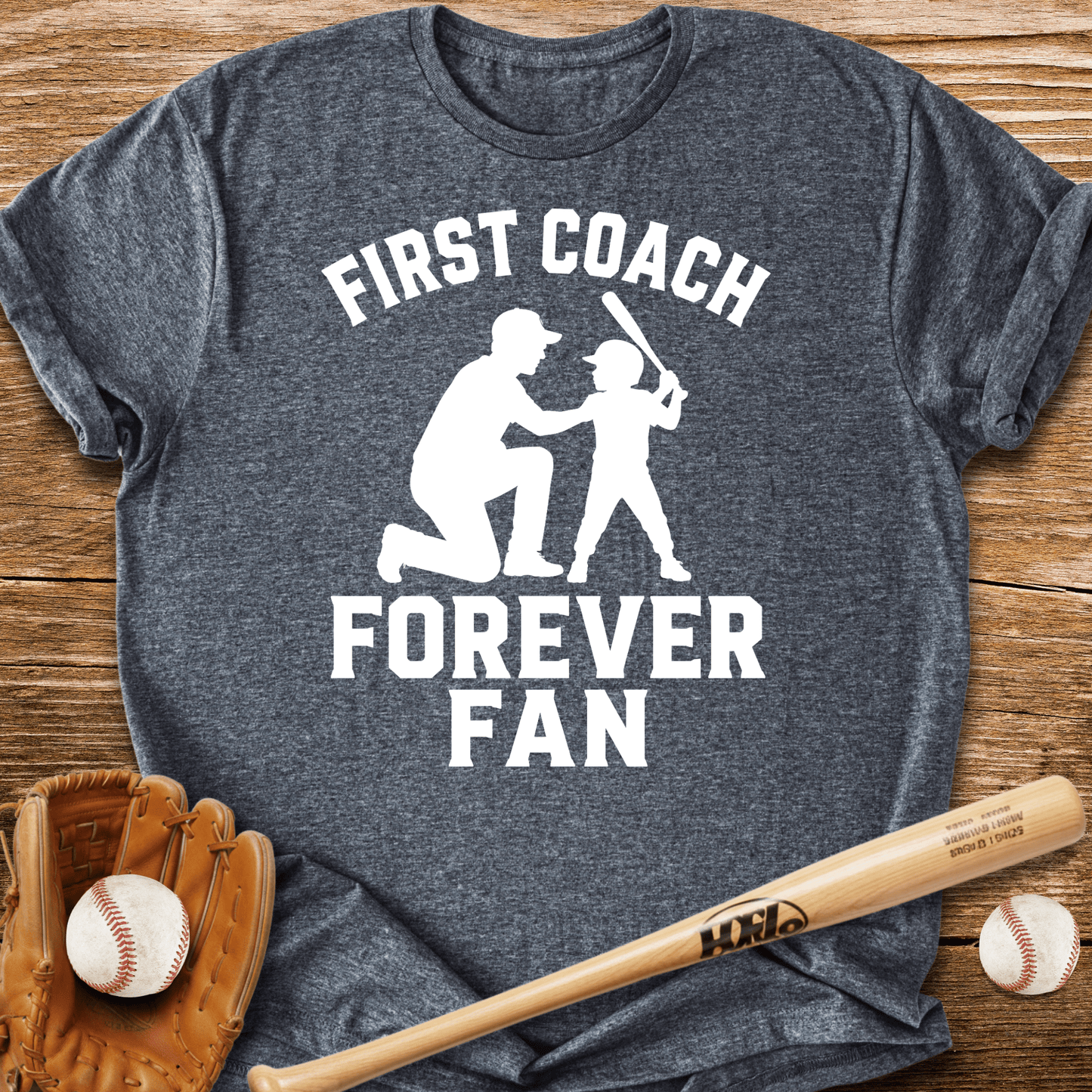Dad Taught Him First T-Shirt - HomeRun PrintsT-Shirt