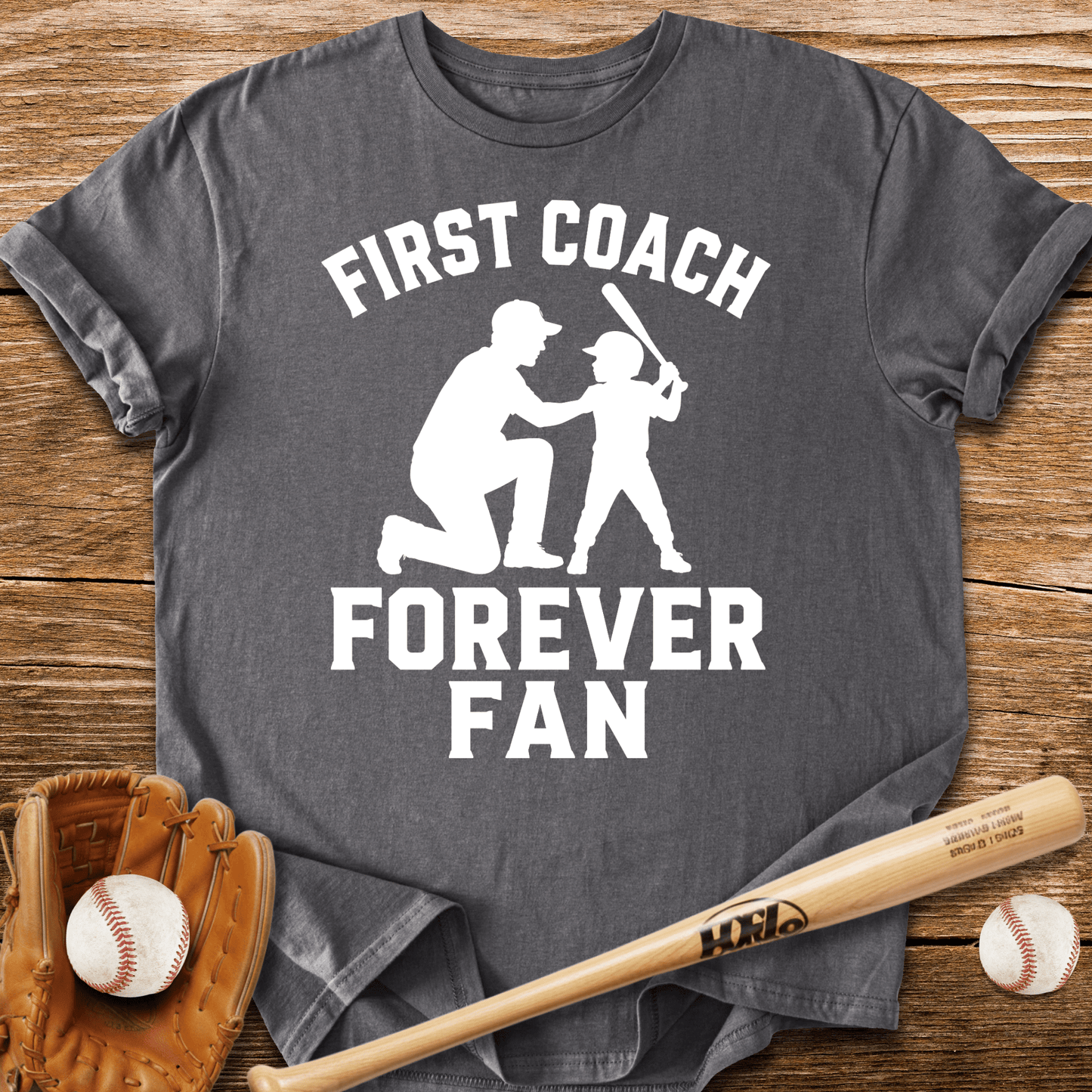 Dad Taught Him First T-Shirt - HomeRun PrintsT-Shirt