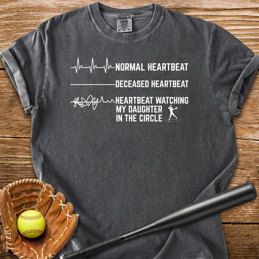 Daughter's Circle Flatlines Me - HomeRun PrintsComfort Colors