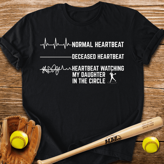 Daughter's Circle Flatlines Me T-Shirt - HomeRun PrintsT-Shirt
